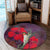 Hawaiian Hummingbird And Hibiscus Polynesian Round Carpet - AH - Polynesian Pride