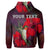 Custom Hawaiian Hummingbird and Hibiscus Polynesian Hoodie - Polynesian Pride