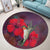 Hawaiian Hummingbird And Hibiscus Polynesian Round Carpet - AH - Polynesian Pride