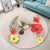 Hawaiian Hummingbirds Hibiscus Polynesian Round Carpet - AH - Polynesian Pride