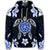 Hawaiian Icon Blue Turtle Plumeria Hoodie - Polynesian Pride