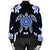 Hawaiian Icon Blue Turtle Plumeria Bomber Jacket AH - Polynesian Pride