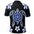 Hawaiian Icon Blue Turtle Plumeria Polo Shirt - Polynesian Pride