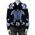 Hawaiian Icon Blue Turtle Plumeria Bomber Jacket AH - Polynesian Pride