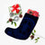 Hawaiian Kakau Honu Arc Polynesian Blue Christmas Stocking - AH - Polynesian Pride