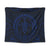 Hawaiian Kakau Honu Arc Polynesian Blue Tapestry - AH Wall Tapestry Black - Polynesian Pride