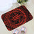 Hawaiian Kakau Honu Arc Polynesian Door Mat Red AH - Polynesian Pride