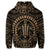 Hawaiian Kakau Honu Arc Polynesian Gold Hoodie - Polynesian Pride