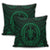 Hawaiian Kakau Honu Arc Polynesian Green Pillow Covers - AH - Polynesian Pride