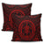 Hawaiian Kakau Honu Arc Polynesian Red Pillow Covers - AH - Polynesian Pride