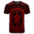 Hawaiian Kakau Honu Arc Polynesian Red T Shirt - Polynesian Pride