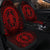 Hawaiian Kakau Honu Arc Polynesian Red Car Seat Covers - AH - Polynesian Pride