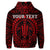 Custom Hawaiian Kakau Honu Arc Polynesian Red Hoodie - Polynesian Pride