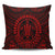 Hawaiian Kakau Honu Arc Polynesian Red Pillow Covers - AH Pillow Covers Black - Polynesian Pride