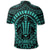 Hawaiian Kakau Honu Arc Polynesian Turquoise Polo Shirt - Polynesian Pride