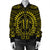 Hawaiian Kakau Honu Arc Polynesian Yellow Bomber Jacket - AH - Polynesian Pride