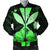 Hawaiian Kanaka Bomber Jacket Hibiscus Polynesian Love - Green - AH Black Unisex - Polynesian Pride