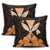 Hawaiian Kanaka Pillow Covers Hibiscus Polynesian Love - Orange - AH - Polynesian Pride