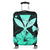 Hawaiian Kanaka Luggage Covers Hibiscus Polynesian Love - Turquoise - AH Black - Polynesian Pride