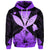 Custom Hawaiian Kanaka Hoodie Hibiscus Polynesian Love Violet - Polynesian Pride