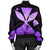 Hawaiian Kanaka Bomber Jacket Hibiscus Polynesian Love - Violet - AH - Polynesian Pride