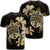 Hawaiian Kanaka Hibiscus Plumeria Mix Polynesian Turtle T Shirt Unisex Black - Polynesian Pride