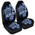 Hawaiian Kanaka Hibiscus Plumeria Mix Polynesian Turtle Car Seat Covers - Blue - AH Universal Fit Black - Polynesian Pride