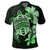 Hawaiian Kanaka Hibiscus Plumeria Mix Polynesian Turtle Polo Shirt Green - Polynesian Pride