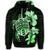 Hawaiian Kanaka Hibiscus Plumeria Mix Polynesian Turtle Hoodie Green - Polynesian Pride