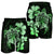 Hawaiian Kanaka Hibiscus Plumeria Mix Polynesian Turtle Men's Shorts - Green - AH - Polynesian Pride