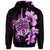 Custom Hawaiian Kanaka Hibiscus Plumeria Mix Polynesian Turtle Hoodie Pink - Polynesian Pride