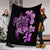 Hawaiian Kanaka Hibiscus Plumeria Mix Polynesian Turtle Premium Blankets - Pink - AH - Polynesian Pride