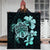 Hawaiian Kanaka Hibiscus Plumeria Mix Polynesian Turtle Premium Quilts - Turquoise - AH - Polynesian Pride