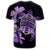 Hawaiian Kanaka Hibiscus Plumeria Mix Polynesian Turtle T Shirt Violet - Polynesian Pride