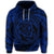 Hawaiian Kanaka Honu Hibiscus Tornando Polynesian Blue Hoodie - Polynesian Pride