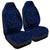 Hawaiian Kanaka Honu Hibiscus Tornando Polynesian Blue Car Seat Covers - AH Universal Fit Black - Polynesian Pride