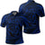 Hawaiian Kanaka Honu Hibiscus Tornando Polynesian Blue Polo Shirt Unisex Black - Polynesian Pride