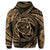 Hawaiian Kanaka Honu Hibiscus Tornando Polynesian Gold Hoodie - Polynesian Pride