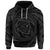 Custom Hawaiian Kanaka Honu Hibiscus Tornando Polynesian Gray Hoodie - Polynesian Pride