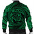 Hawaiian Kanaka Honu Hibiscus Tornando Polynesian Green Bomber Jacket - AH - Polynesian Pride