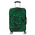 Hawaiian Kanaka Honu Hibiscus Tornando Polynesian Green Luggage Covers - AH Black - Polynesian Pride