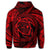 Hawaiian Kanaka Honu Hibiscus Tornando Polynesian Red Hoodie - Polynesian Pride