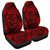 Hawaiian Kanaka Honu Hibiscus Tornando Polynesian Red Car Seat Covers - AH Universal Fit Black - Polynesian Pride