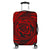 Hawaiian Kanaka Honu Hibiscus Tornando Polynesian Red Luggage Covers - AH Black - Polynesian Pride