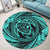 Hawaiian Kanaka Honu Hibiscus Tornando Polynesian Turquoise Round Carpet - AH - Polynesian Pride