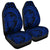 Hawaiian Kanaka Honu Map Hibiscus Globular Polynesian Blue Car Seat Covers - AH Universal Fit Black - Polynesian Pride