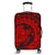 Hawaiian Kanaka Honu Map Hibiscus Globular Polynesian Red Luggage Covers - AH Black - Polynesian Pride