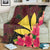 Hawaiian Kanaka Plumeria Polynesian Premium Blankets - AH - Polynesian Pride