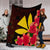 Hawaiian Kanaka Plumeria Polynesian Premium Blankets - AH - Polynesian Pride