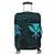 Hawaiian Kanaka Turtle Polynesian Luggage Covers Blue AH Black - Polynesian Pride